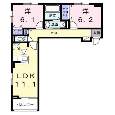 グレース讃良の物件間取画像